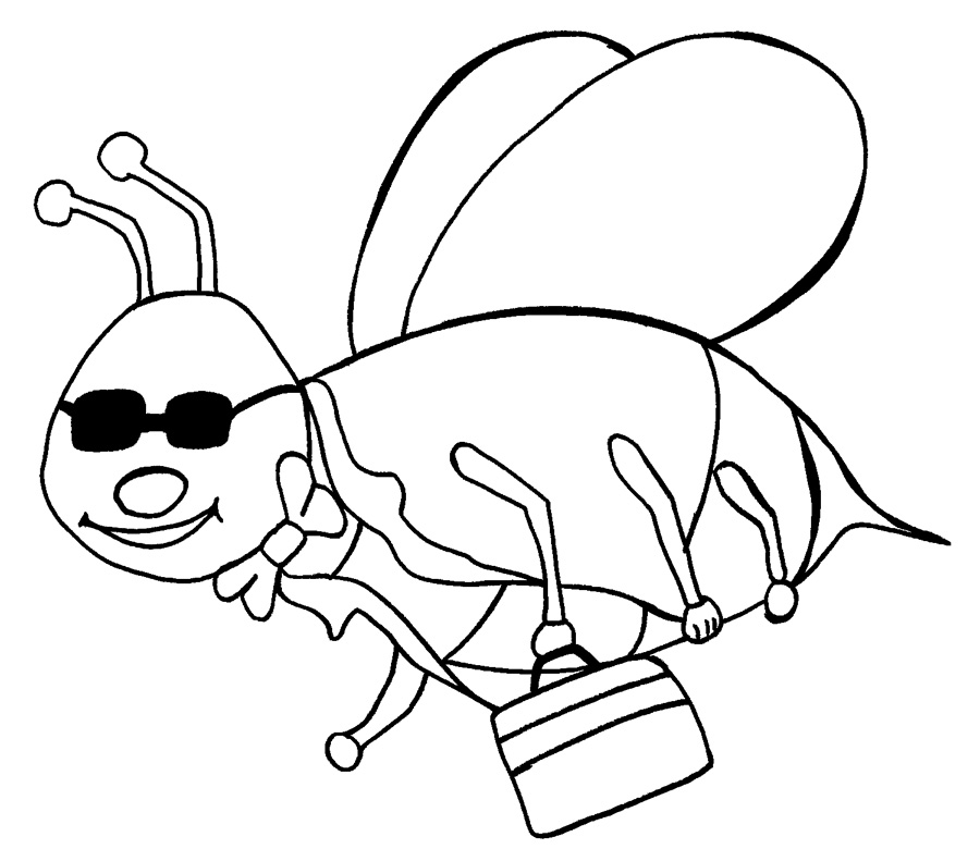 Bumble Bee Coloring Pages Printable