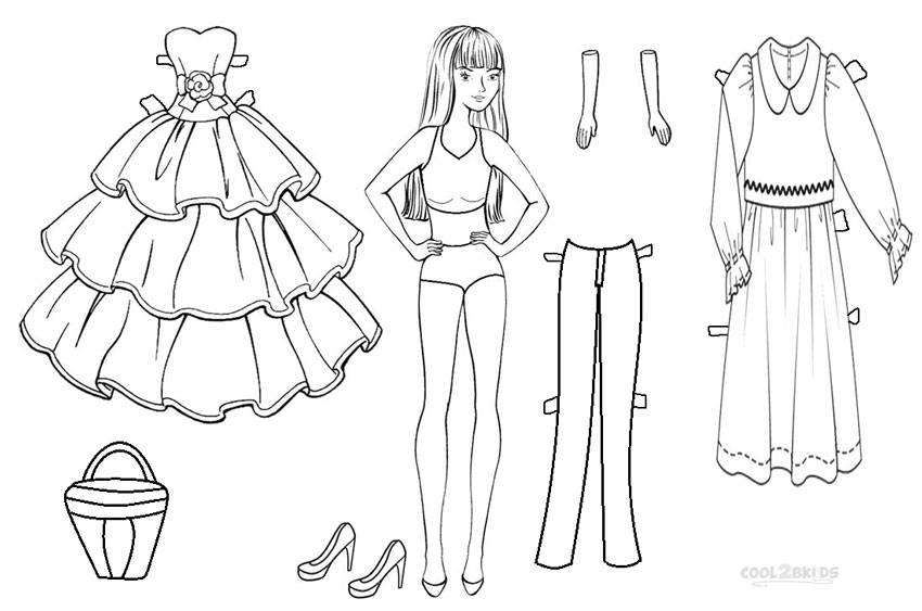 Free Printable Paper Doll Templates Cool2bKids