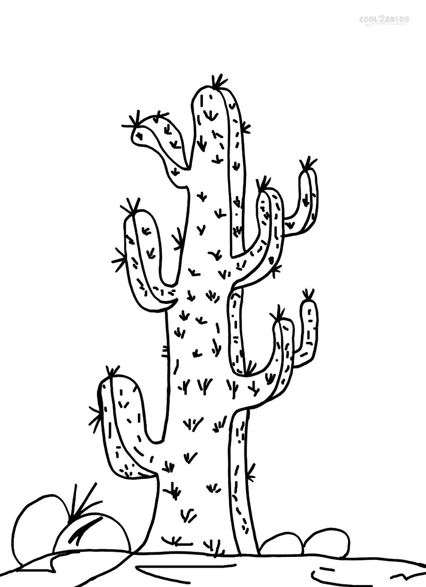 Printable Cactus Coloring Pages For Kids Cool2bKids