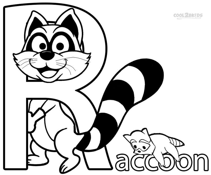 Printable Raccoon Coloring Pages For Kids | Cool2bKids
