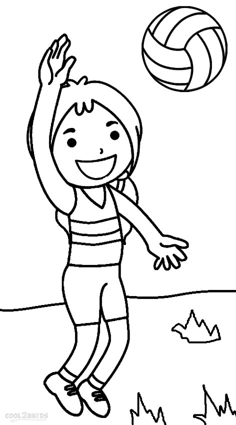 Printable Volleyball Coloring Pages For Kids Cool2bKids