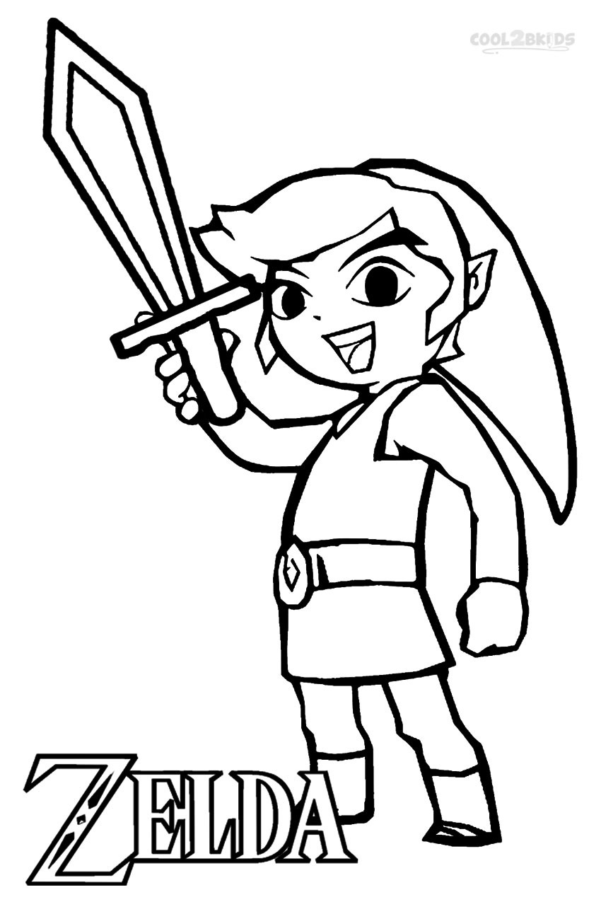 Printable Zelda Coloring Pages For Kids Cool2bKids