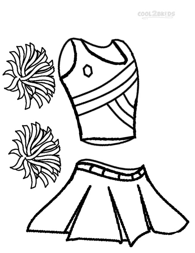 Printable Cheerleading Coloring Pages For Kids Cool2bKids