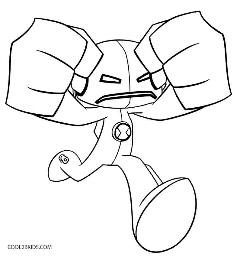 Ben 10 Omnitrix Free Colouring Pages