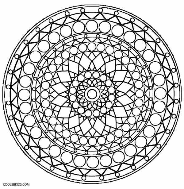 Printable Kaleidoscope Coloring Pages For Kids Cool2bKids