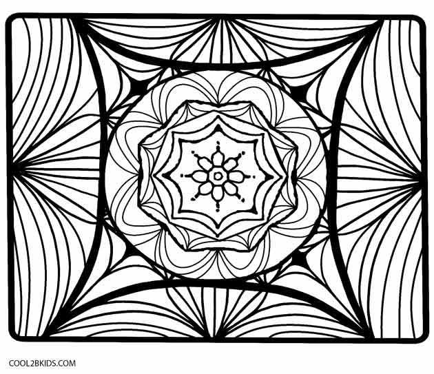 Printable Kaleidoscope Coloring Pages For Kids Cool2bKids