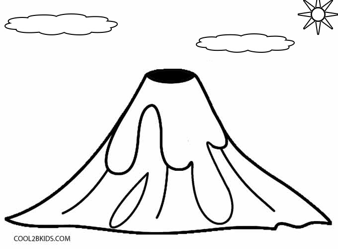 Printable Volcano Coloring Pages For Kids | Cool2bKids