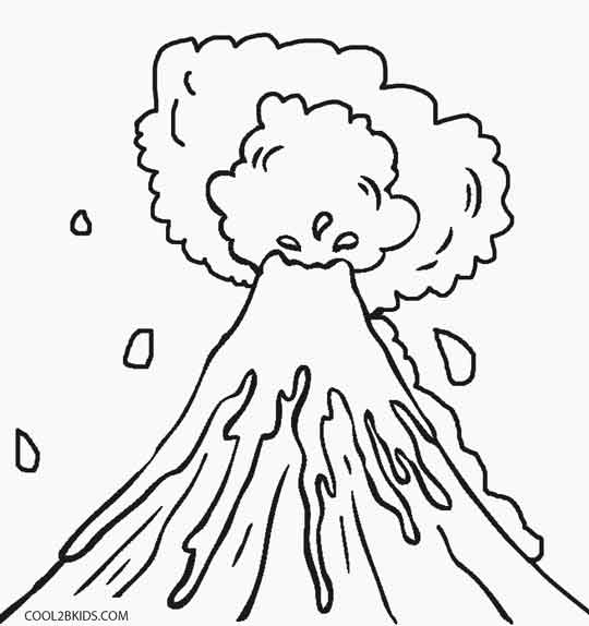 Printable Volcano Coloring Pages For Kids Cool2bKids