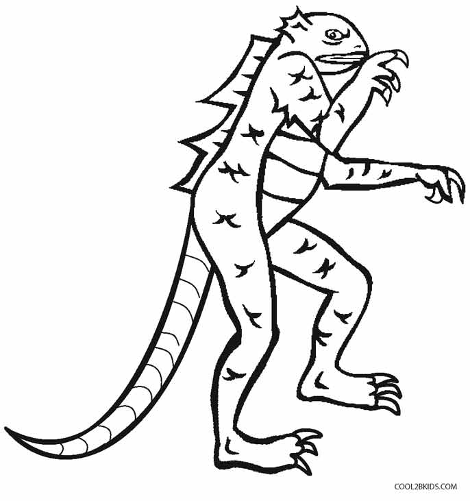 Printable Lizard Coloring Pages For Kids Cool2bKids