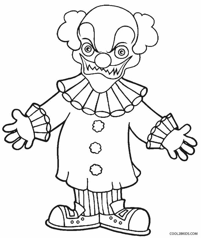 Printable Clown Coloring Pages For Kids Cool2bKids