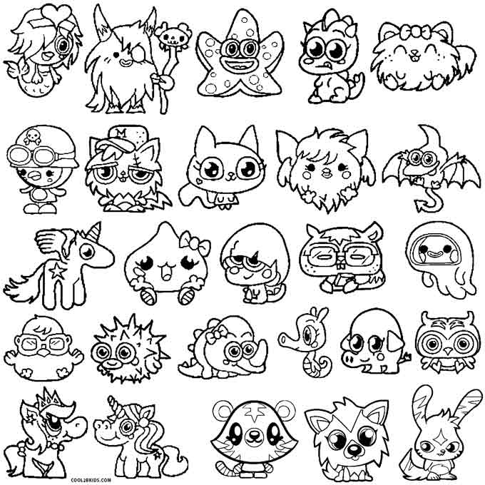 Free coloring pages of jeepers by moshi monsters