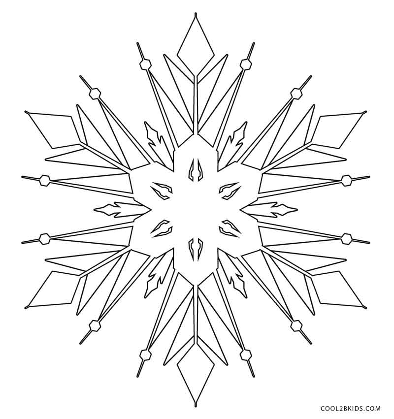 More Printable Snowflake Coloring Pages