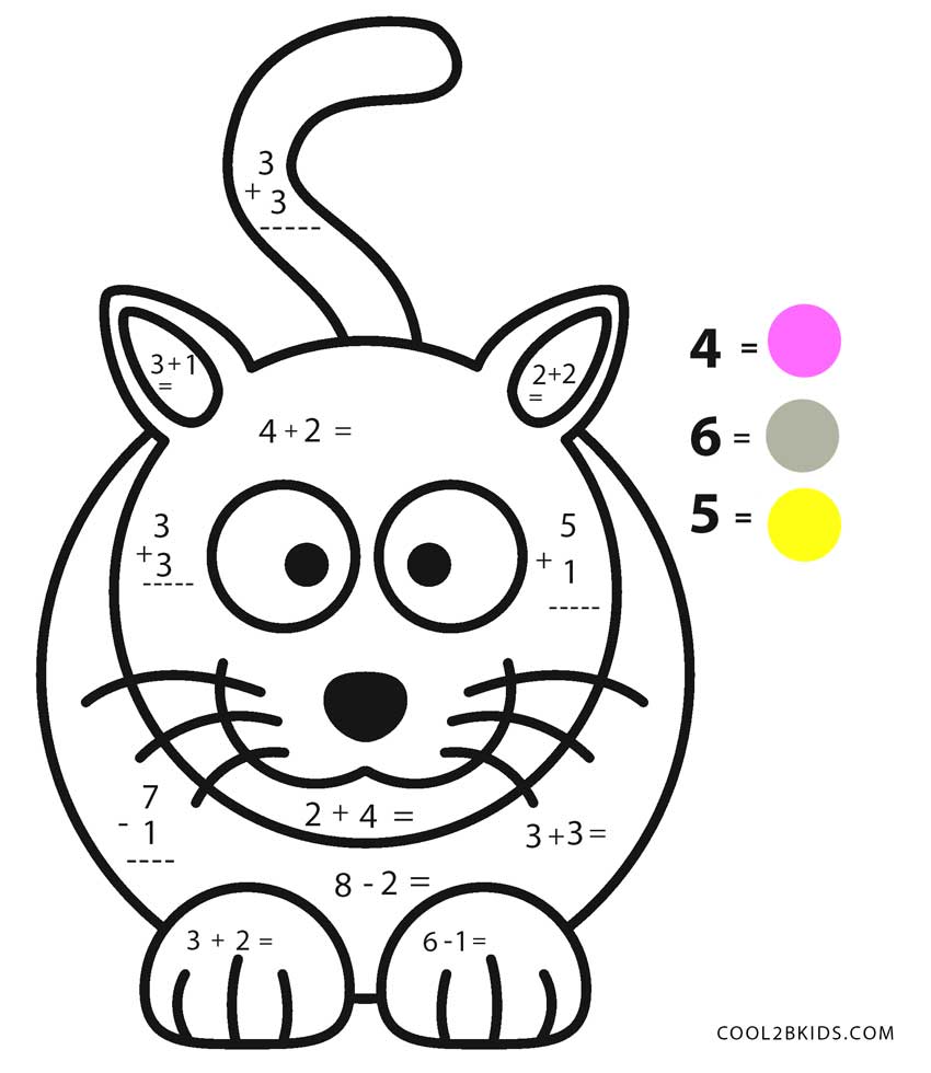 Coloring By Number Math Math Coloring Pages | Random Coloring
