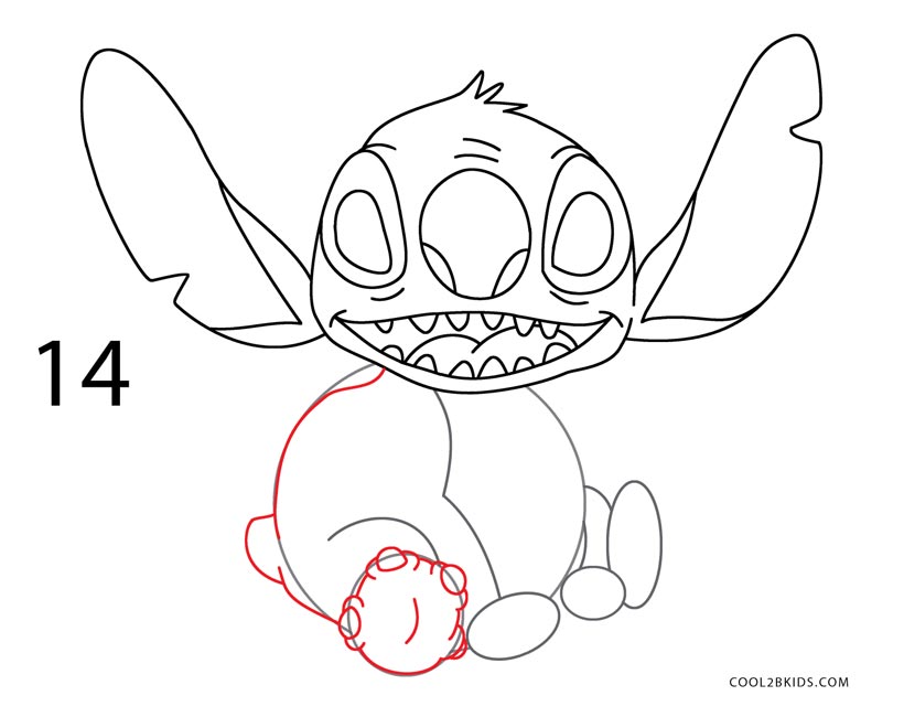 How to Draw Stitch (Step by Step Pictures) | Cool2bKids