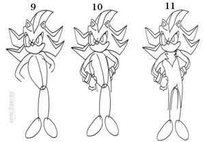 How To Draw Sonic The Hedgehog Step 3
