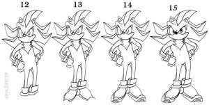 How To Draw Sonic The Hedgehog Step 4