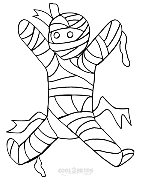 Download Printable Mummy Coloring Pages For Kids