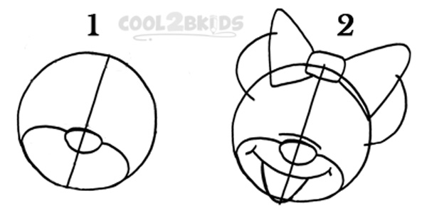 Learn How to Draw Minnie Mouse Face from Mickey Mouse Clubhouse Mickey  Mouse Clubhouse Step by Step  Drawing Tutorials