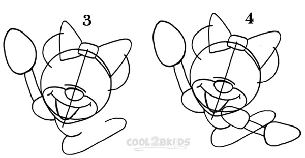 How To Draw Minnie Mouse (Step by Step Pictures)