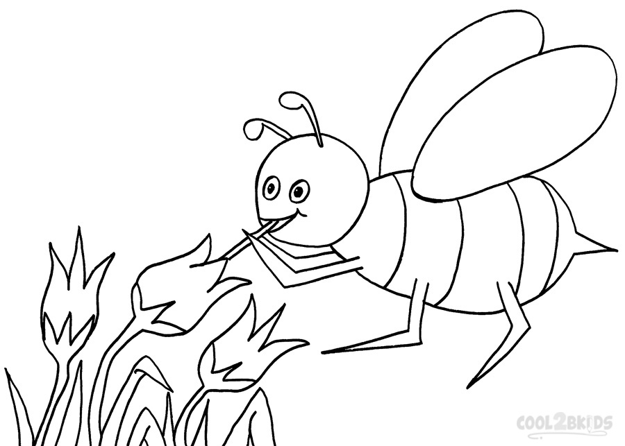 Printable Bumble Bee Coloring Pages For Kids