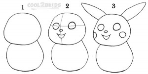 How To Draw Pikachu Step 1
