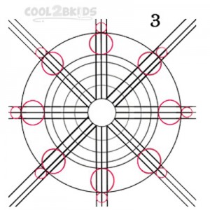 How To Draw a Snowflake Step 3
