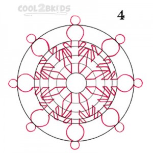 How To Draw a Snowflake Step 4