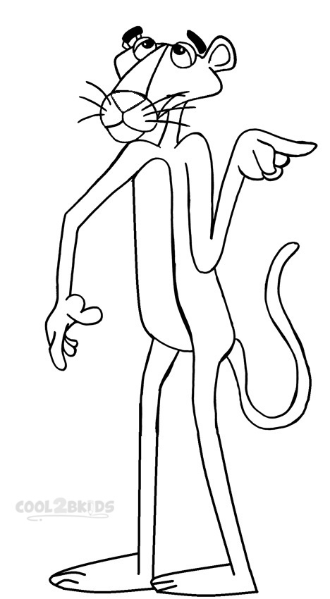 pink panther diamond coloring pages