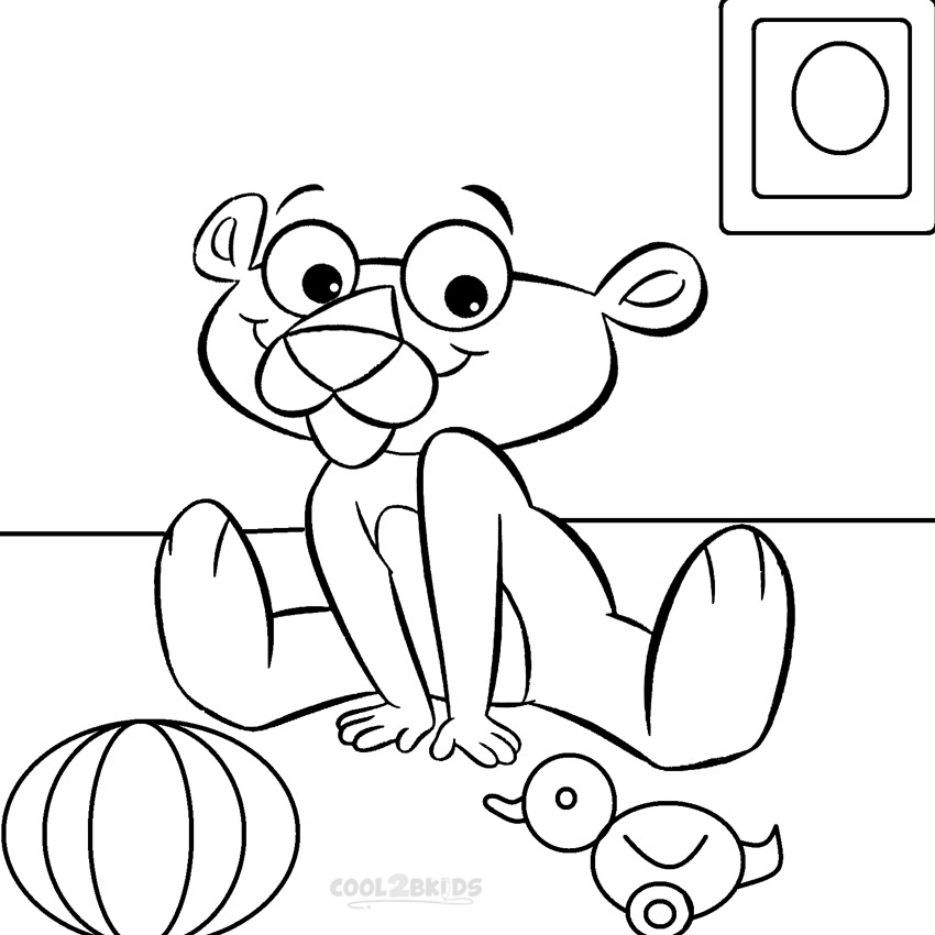 Printable Pink Panther Coloring Pages For Kids