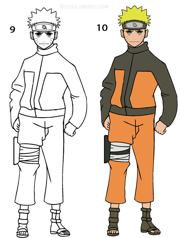 First time trying to draw the full body : r/Naruto