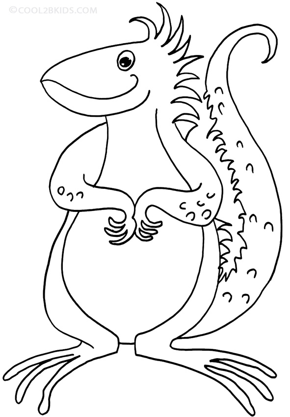 Download Printable Iguana Coloring Pages For Kids
