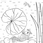 Printable Lily Pad Coloring Pages For Kids