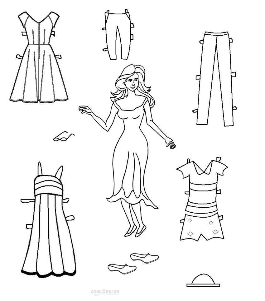 Free Printable Paper Doll Templates | Cool2bKids