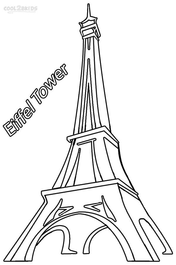 Printable Eiffel Tower Coloring Pages For Kids - roblox coloring pages buildings line drawing free