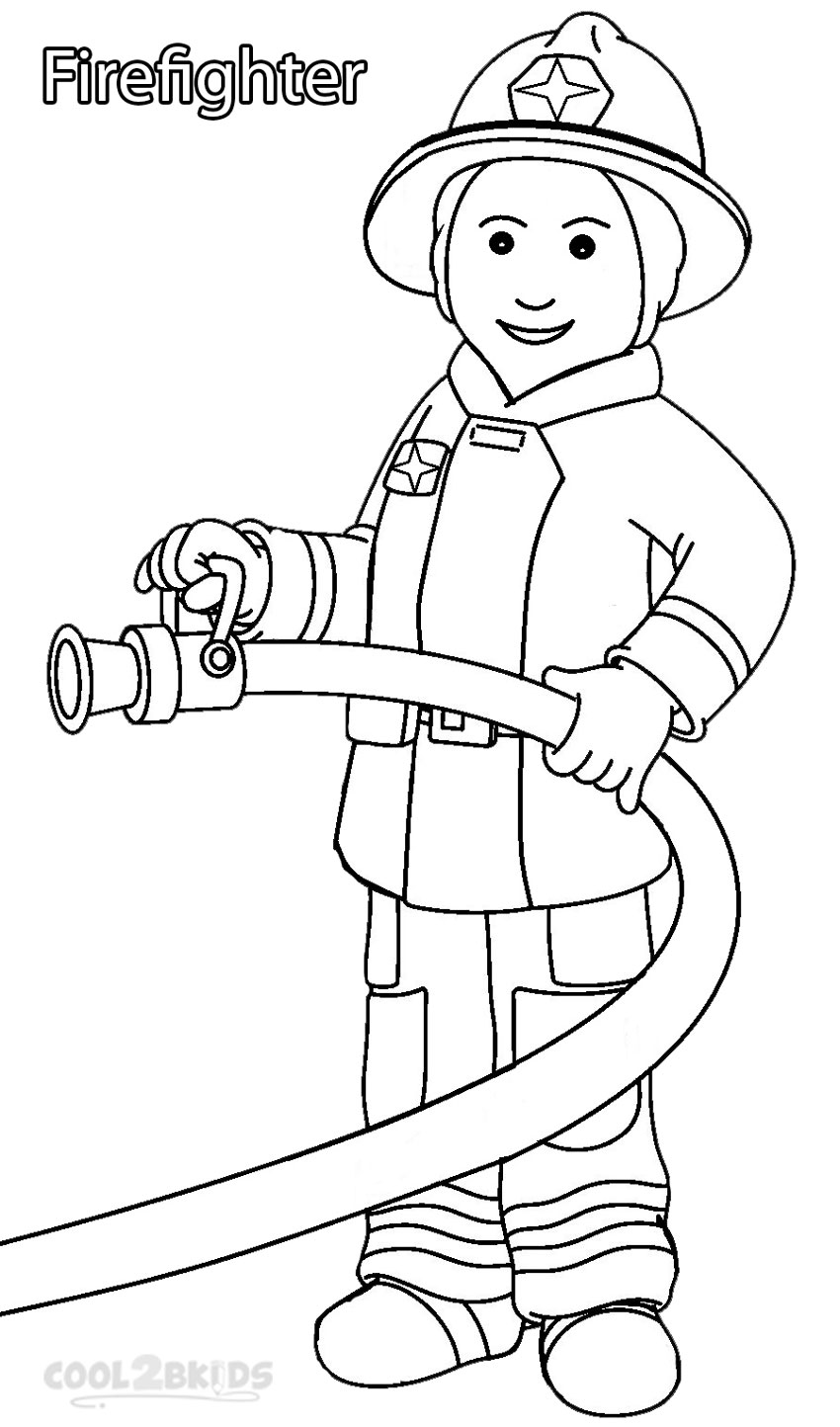 Printable Community Helper Coloring Pages For Kids