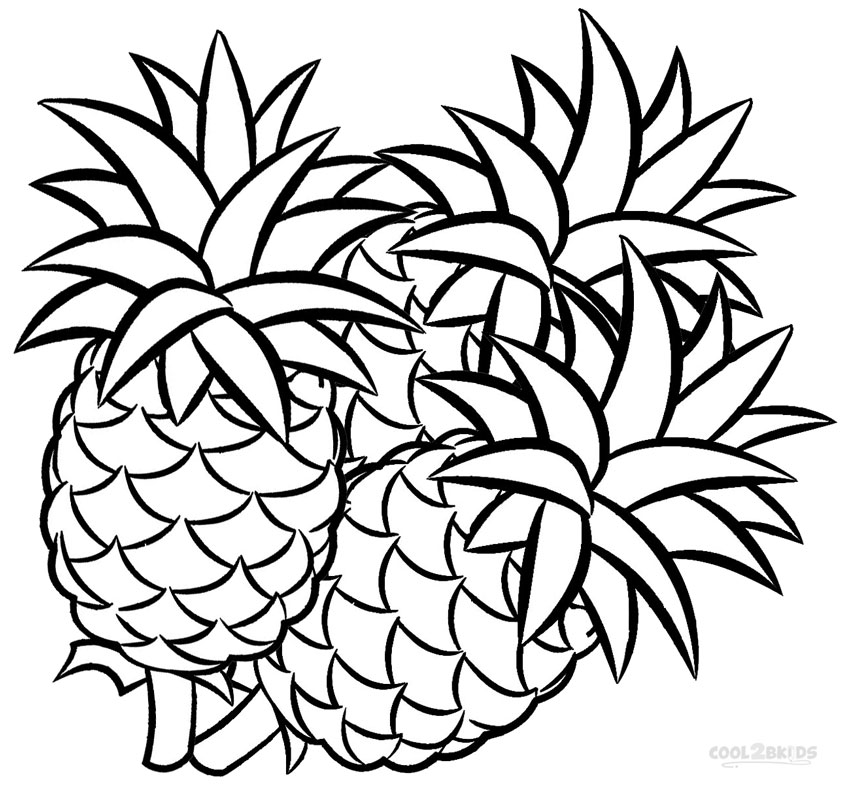 only fruits pictures for colouring