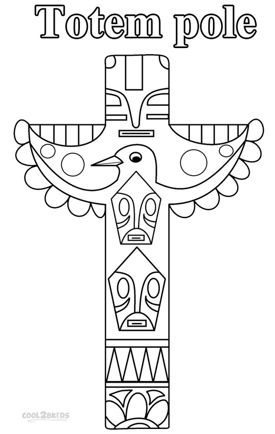 Printable Totem Pole Coloring Pages For Kids | Cool2bKids