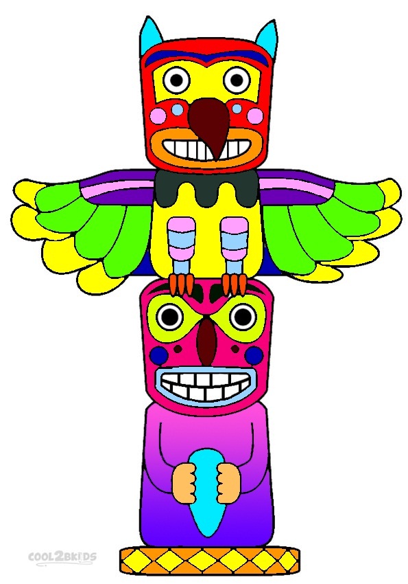 Totem Pole Craft Printables Printable Coloring Pages