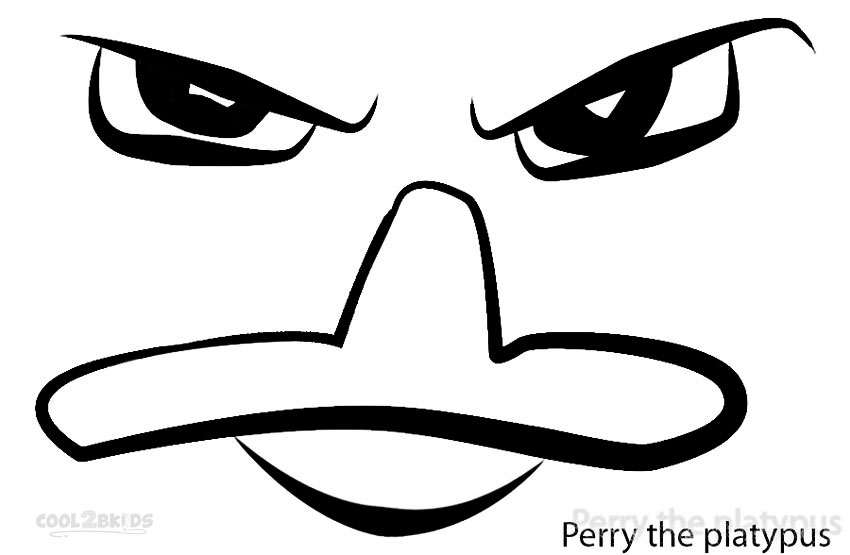 baby perry the platypus coloring pages