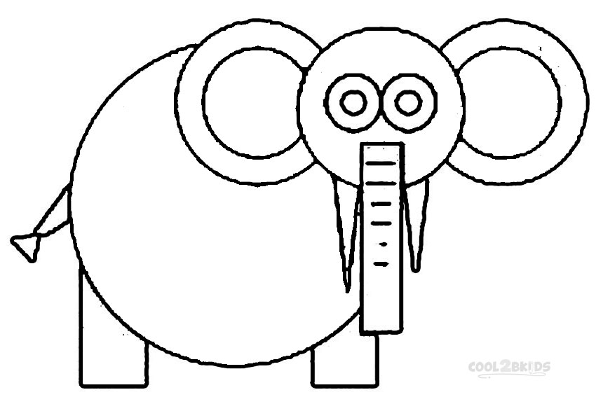 shapes coloring pages