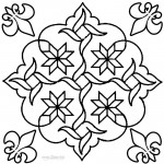 Printable Rangoli Coloring Pages For Kids