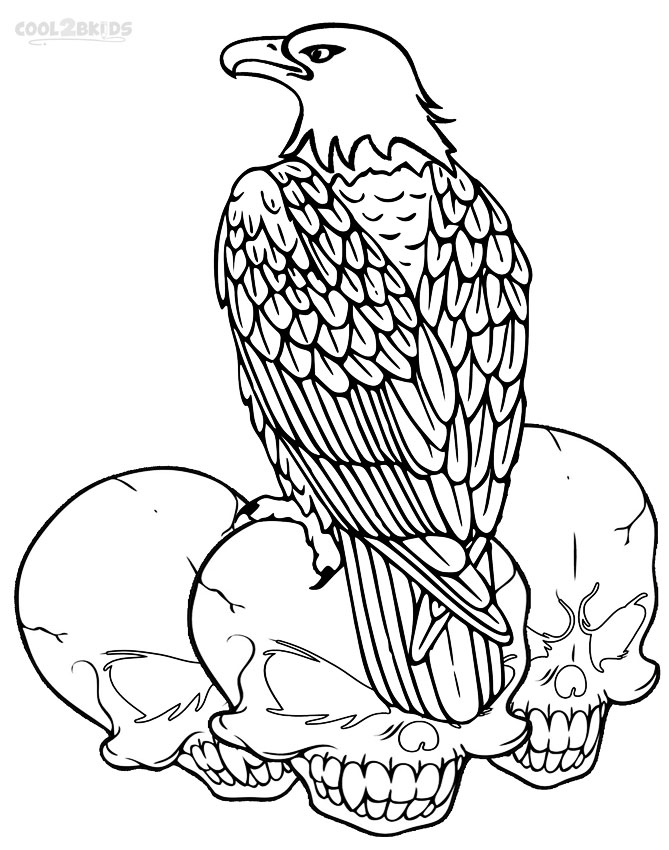 Gambar Printable Bald Eagle Coloring Pages Kids Cool2bkids Sheets ...