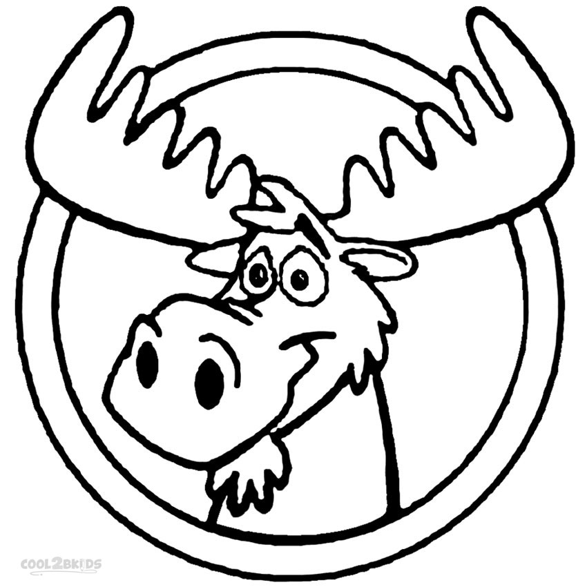 Moose Coloring Pages Printable - Printable Word Searches
