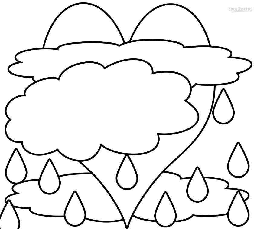 Free Coloring Pages Clouds Coloring Pages