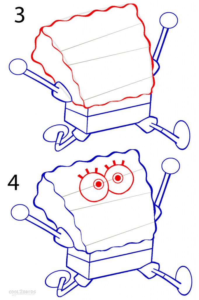 How to Draw Spongebob (Step by Step Pictures)