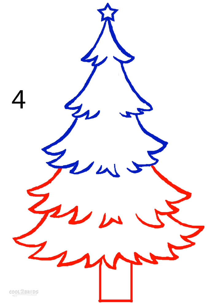 How to Draw a Christmas Tree (Step by Step Pictures)