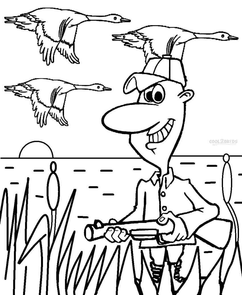 Hunting Coloring Pages 5