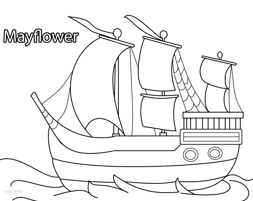 Freddyvg Mayflower Coloring Page