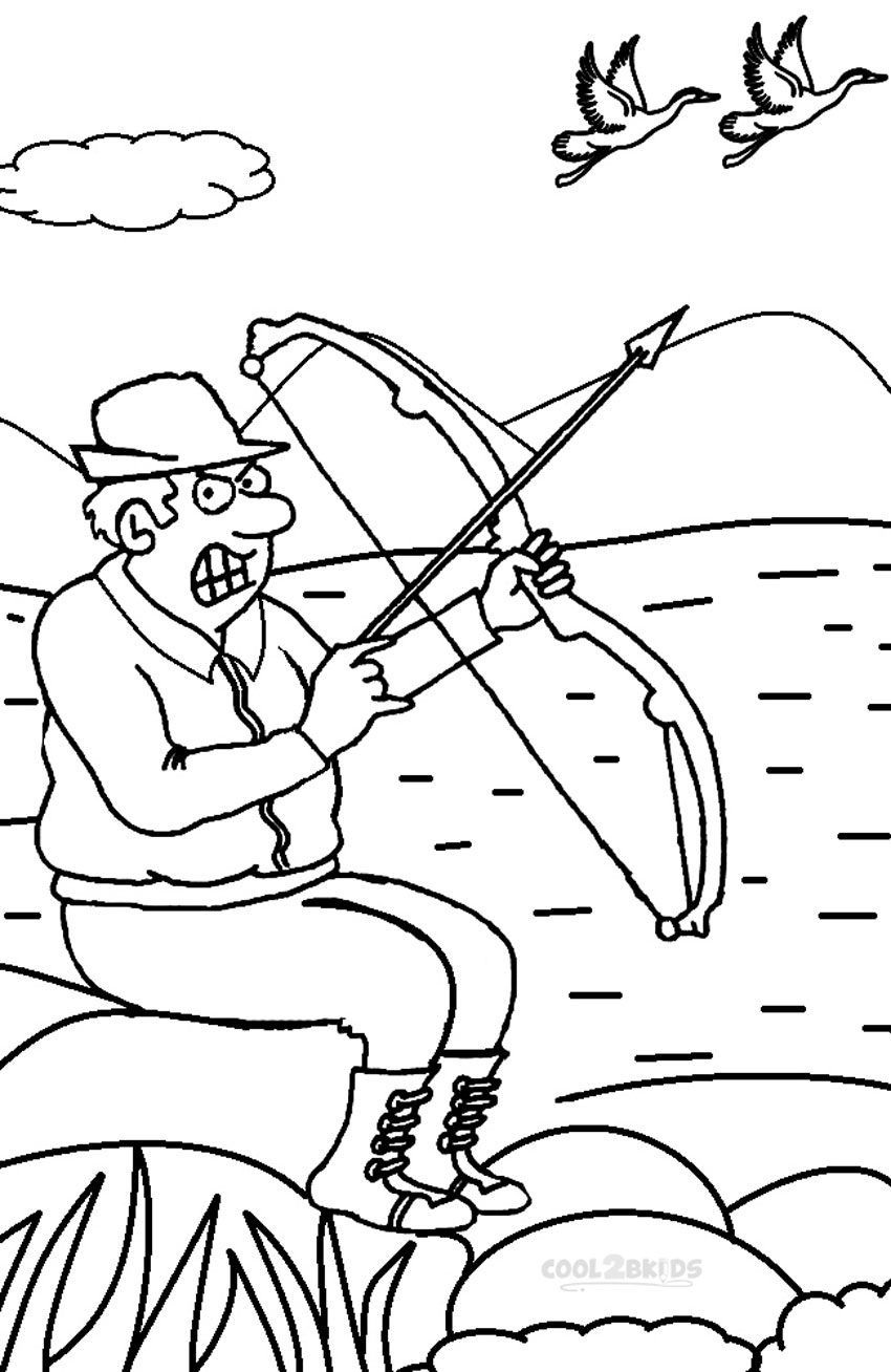 Hunting Coloring Pages 9