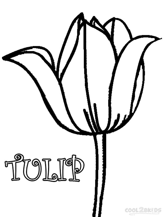 Download Printable Tulip Coloring Pages For Kids